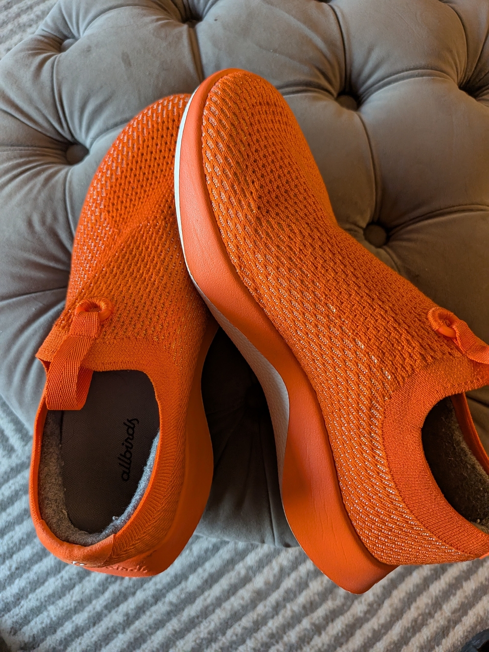 Allbirds Women's Orange Slip-On Sneakers 9